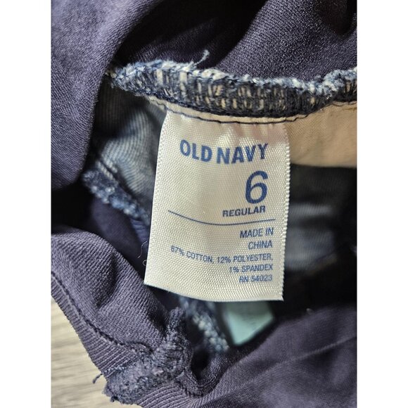 (3/$35) Old Navy Maternity Jeans Women 6 Denim Full Belly Panel Cropped Straight - Picture 5 of 11